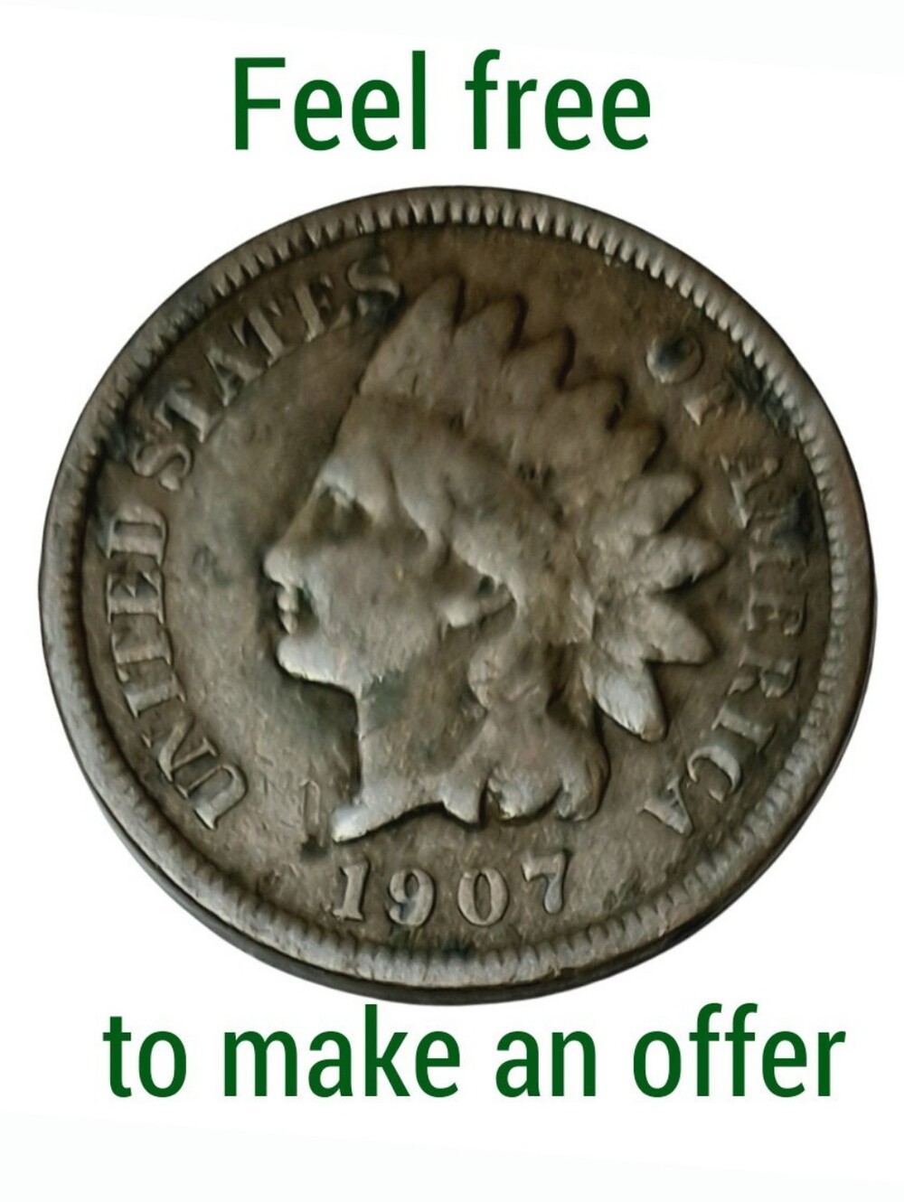 1907 INDIAN HEAD PENNY